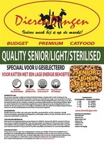 Budget premium catfood quality senior / light / sterilised - 15 kg - 1 stuks