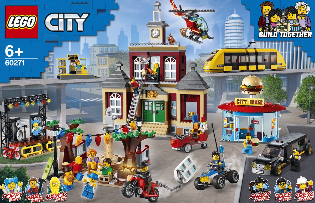 LEGO 60271 City - La Place du Centre-ville - Cdiscount Jeux - Jouets