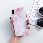 Volledige dekking Glanzende marmeren textuur schokbestendige TPU-hoes voor iPhone X / XS