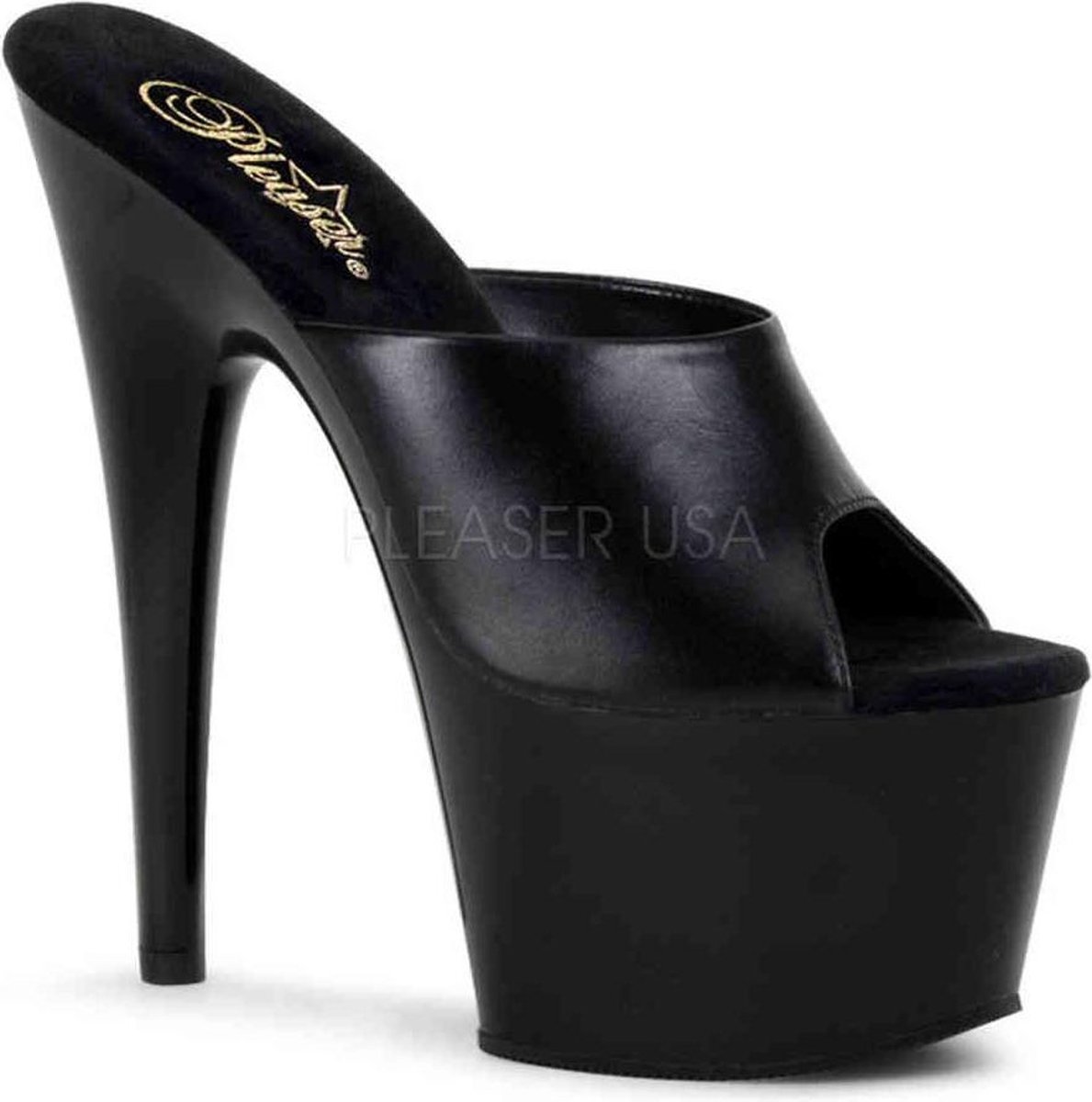Bordello - ADORE701 Muiltjes - Paaldans schoenen - 45 Shoes - Zwart