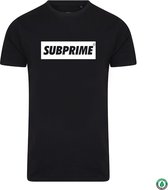 Subprime - Heren Tee SS Shirt Block Black - Zwart - Maat S