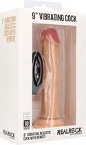 Vibrating Realistic Cock - 9" - Skin - Realistic Vibrators