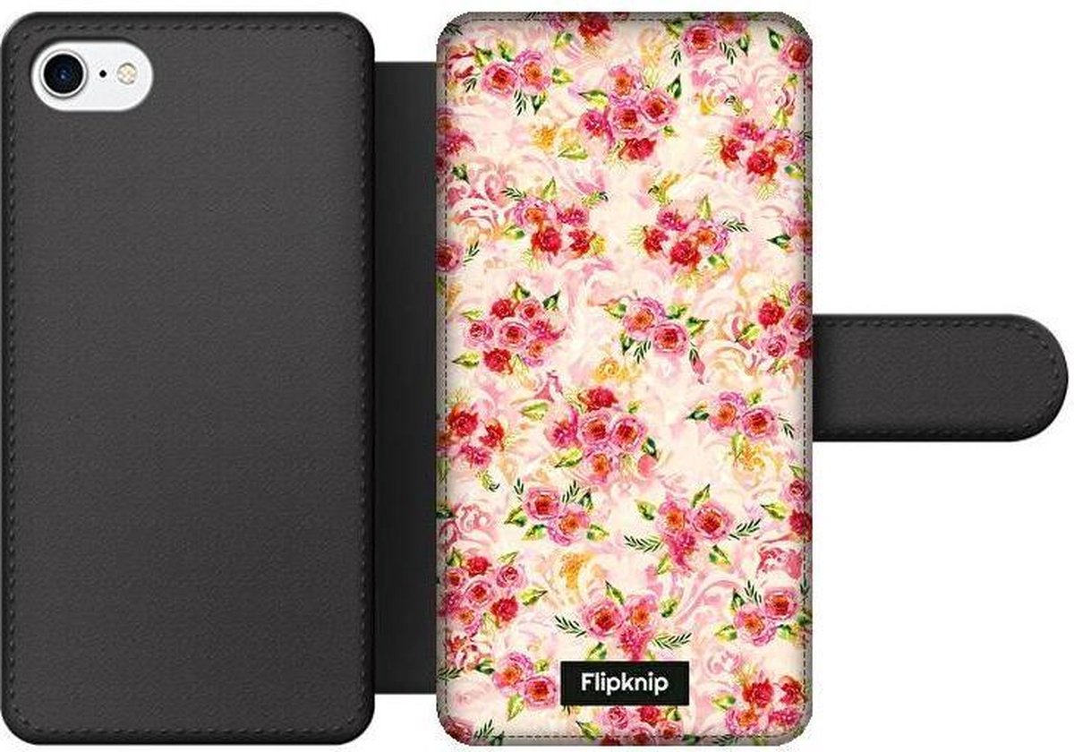 Wallet case - geschikt voor iPhone 8 - Floral N°5