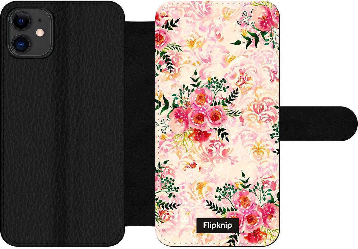 Wallet case - geschikt voor iPhone 11 - Floral N°4