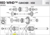 Fulcrum R5-014 Vrijwel Behuizing 9-11-speed Campagnolo