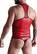 Wetlook Men's sleeveless t-shirt - Red - XL - Lingerie For Him - Shirts