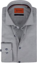 Suitable Overhemd WS Stippen Donker Wit - maat 38