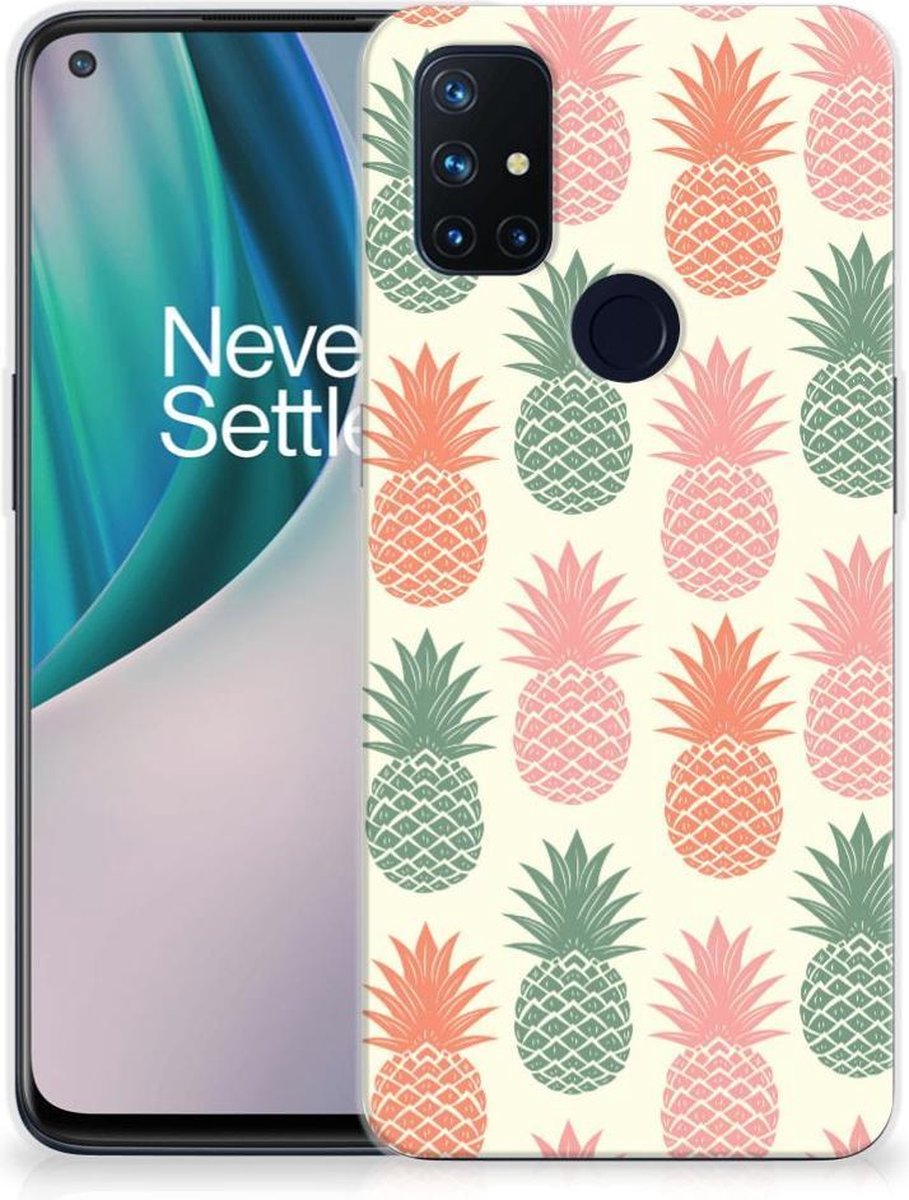 OnePlus Nord N10 5G Siliconen Case Ananas