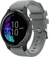 Siliconen Smartwatch bandje - Geschikt voor  Garmin Venu siliconen bandje - grijs - Horlogeband / Polsband / Armband