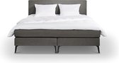 Beter Bed Complete Boxspring Cambridge met Gestoffeerd Matras - 180x200 - Donkergrijs