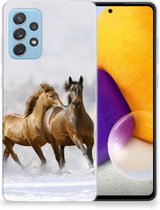 Smartphone hoesje Geschikt voor Samsung Galaxy A72 TPU Case Paarden