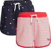 WE Fashion Meisjes sweatshort met print, 2-pack