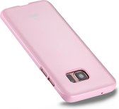 GOOSPERY JELLY CASE voor Galaxy S7 Edge TPU Glitterpoeder Valbestendig Beschermende Cover Case (Roze)