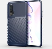 Voor Huawei Nova 6 Thunderbolt Shockproof TPU Soft Case (blauw)