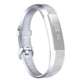 Voor Fitbit Alta / Alta HR Metaalkleurige horlogeband Riem Gesp Horlogeband (zilver)