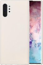 GOOSPERY SF JELLY TPU schokbestendig en kras-hoesje voor Galaxy Note 10+ (beige)