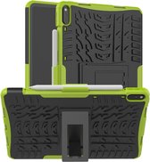 Voor Huawei Matepad Pro 10.8 Tire Texture Shockproof TPU + PC beschermhoes met houder (groen)