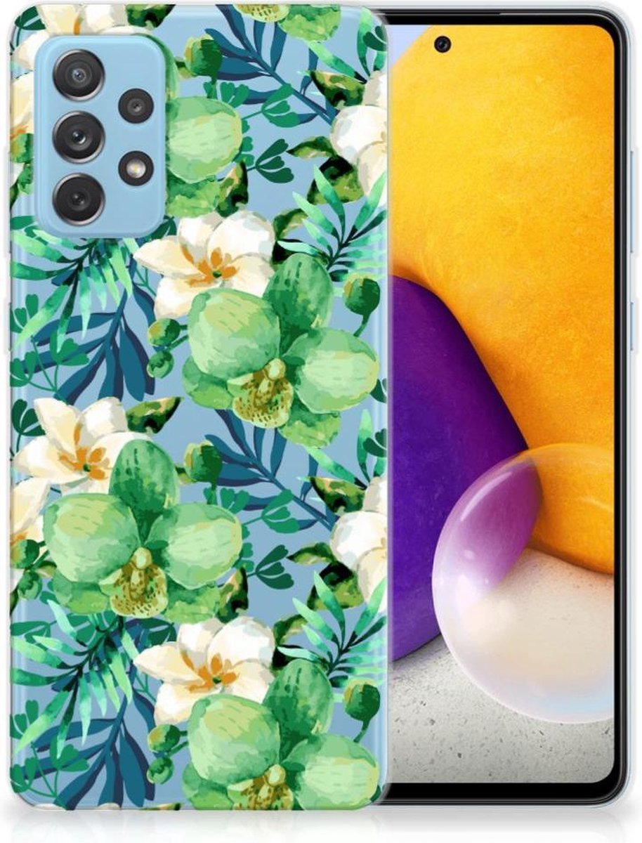 Samsung Galaxy A72 TPU Case Orchidee Groen