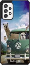 Samsung A72 hoesje - Lama adventure | Samsung Galaxy A72 case | Hardcase backcover zwart