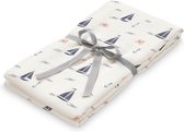 Hydrofiele doek XL met print - sailboats