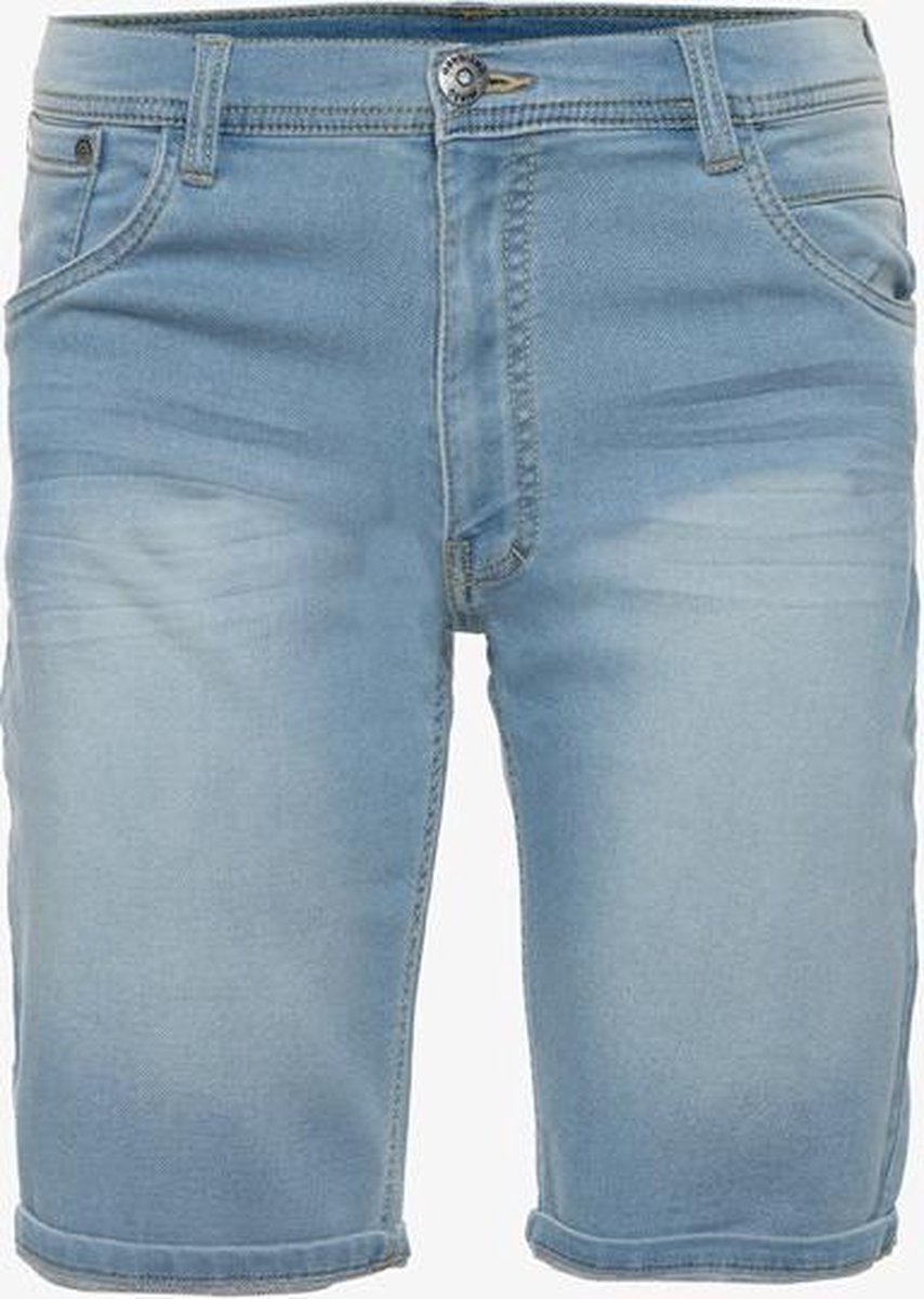 Unsigned heren jog denim short - Blauw - Maat L