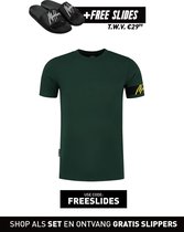 Malelions Captain T-Shirt - Army/Yellow