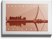 Walljar - Erasmusbrug - Muurdecoratie - Poster met lijst