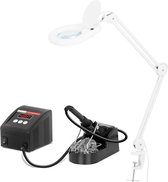 Soldeerstation set met vergrootlamp - digitaal - 100 W - LED