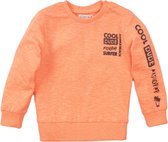 Dirkje baby jongens shirt DUDE neon coral