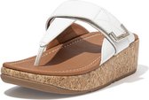 FitFlop™ Remi Adjustable Toe-Thongs Leather Urban White - Maat 39