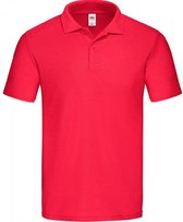 Fruit of the Loom Heren Origineel Piqué Poloshirt (Rood)