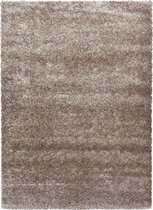 Tapijtenloods Brilliant Design Vloerkleed Hoogpolig Taupe - 280x370 CM -