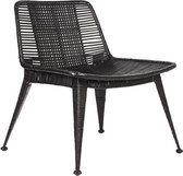Nancy's Fauteuil Rex - Stoel - Fauteuils - Industrieel - Rotan - Zwart - 61 x 59 x 71 cm