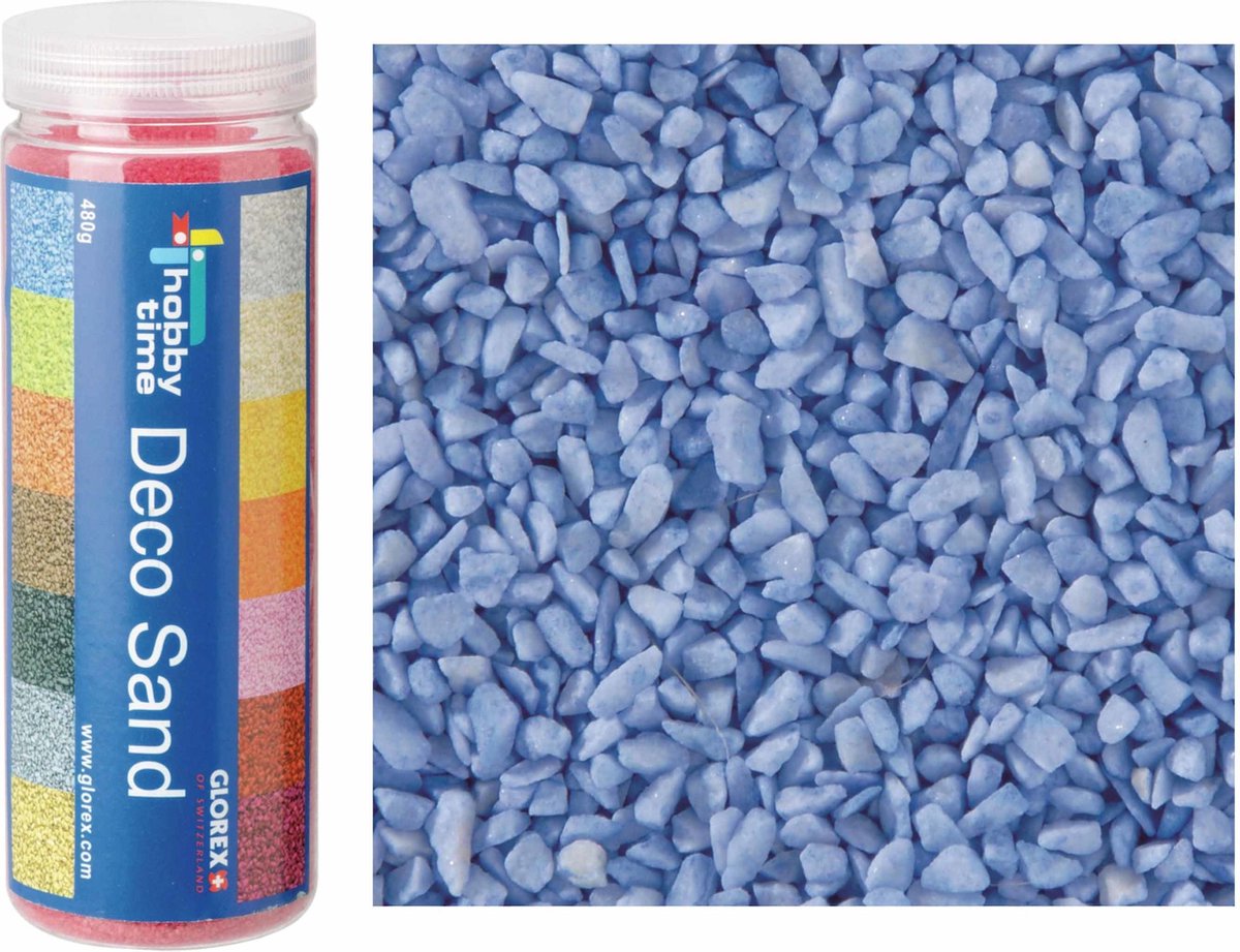 Decoratie zand/kiezels - lila - 500gr - zandkorrels - mini steentjes - 2 tot 6 mm