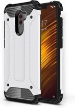 Xiaomi Pocophone F1 Hoesje - Mobigear - Outdoor Serie - Hardcase Backcover - Wit - Hoesje Geschikt Voor Xiaomi Pocophone F1