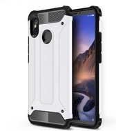 Xiaomi Mi Max 3 Hoesje - Mobigear - Outdoor Serie - Hardcase Backcover - Wit - Hoesje Geschikt Voor Xiaomi Mi Max 3