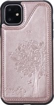 Apple iPhone 11 Hoesje - Mobigear - Embossed Serie - Hard Kunststof Backcover - Roségoud - Hoesje Geschikt Voor Apple iPhone 11