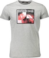 Roberto Cavalli T-shirt Grijs 2XL Heren