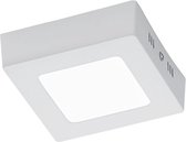 LED Plafondlamp - Plafondverlichting - Nitron Zonin - 5W - Warm Wit 3000K - Vierkant - Mat Wit - Aluminium