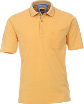 Redmond regular fit poloshirt - geel melange - Maat: 6XL