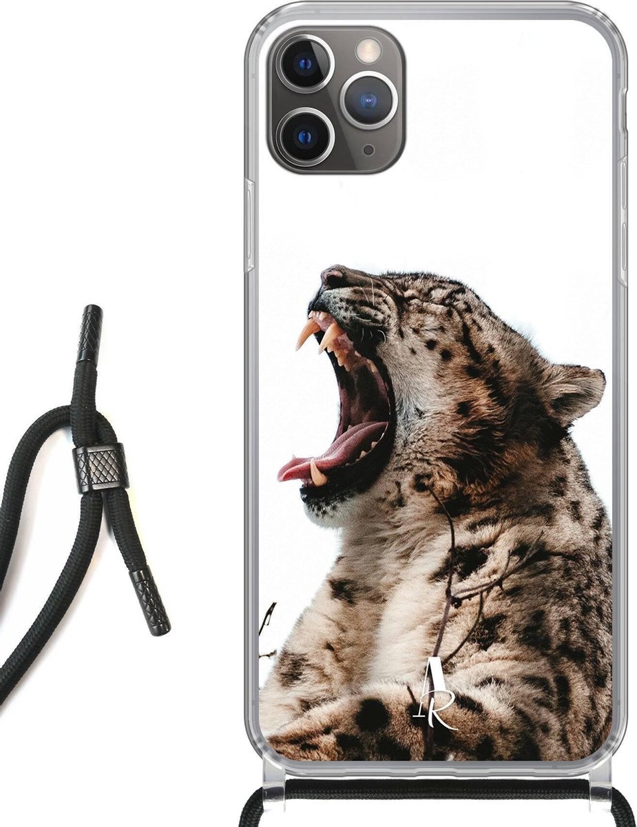 iPhone 11 Pro hoesje met koord - Big Cat