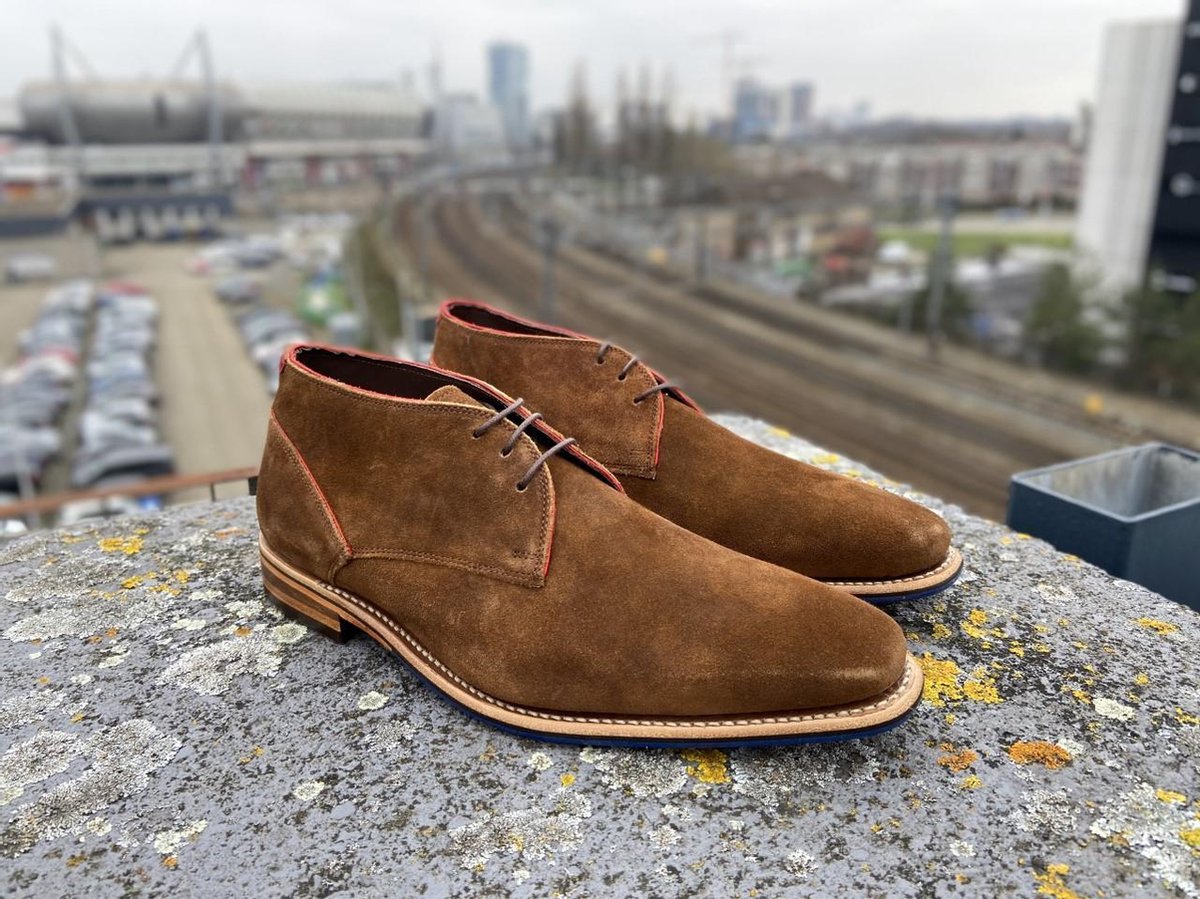 Floris van Bommel Mannen Bruin 46.5 - Schoenen.nl