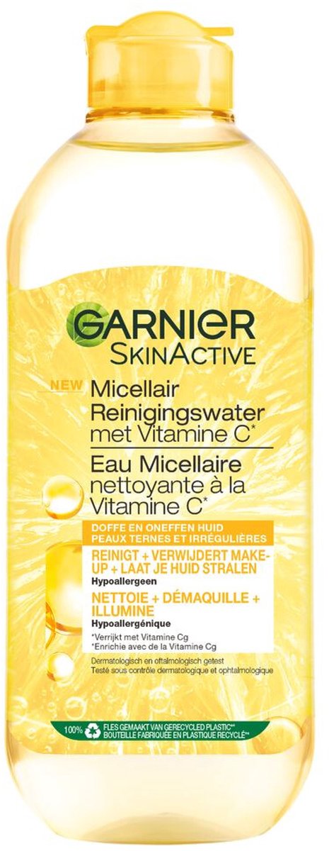 Garnier - SkinActive Micellair Reinigingswater met Vitamine C - 3 x 400 ml - Voordeelverpakking