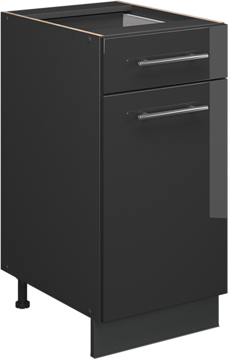 Vicco Fame-Line Keukenonderkast – 40 cm zonder werkblad Antraciet Hoogglans Antraciet Hoogglans/Antraciet