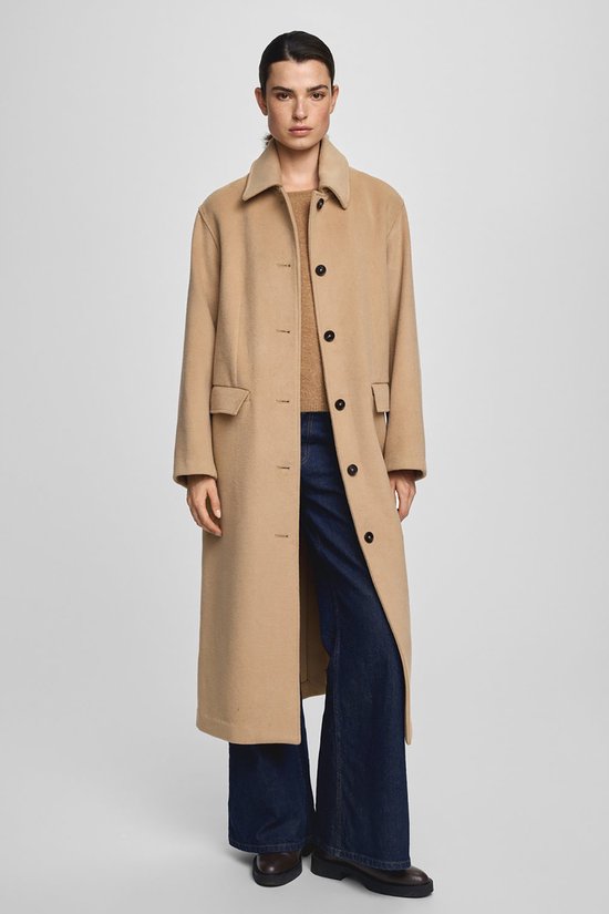 MSCH Copenhagen Mschpeyton Coat Jassen Dames - Winterjas - Camel - Maat M/L