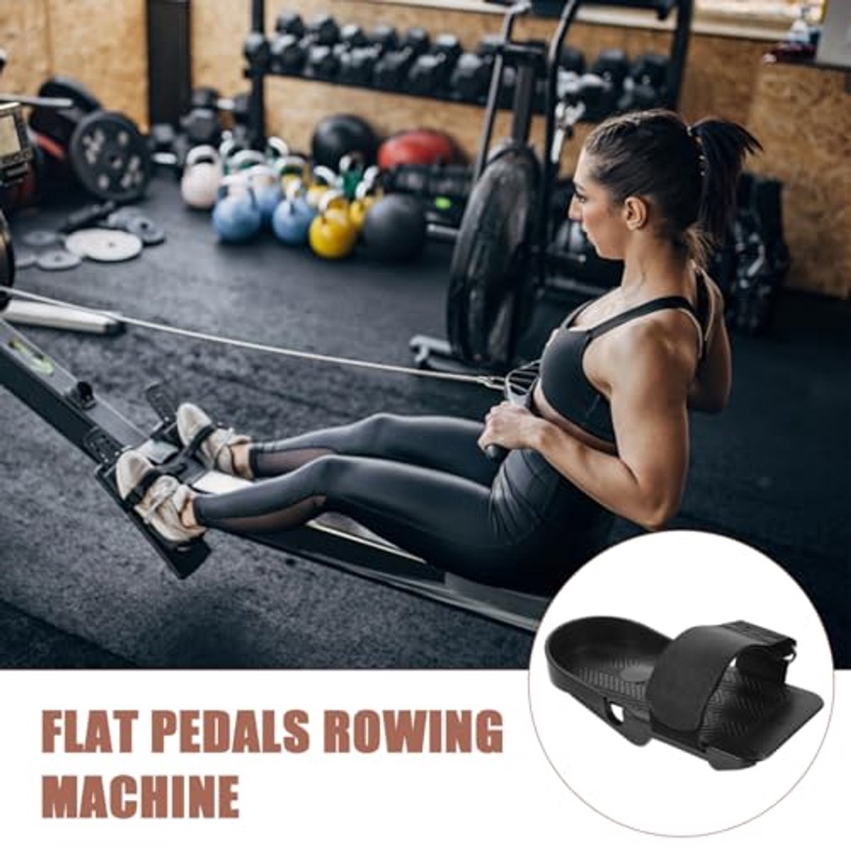 Roeitoestel met Verstelbare Voetpedalen voor Thuis Fitness - afbeelding 2