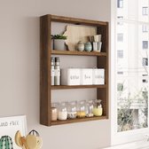 Skye Decor, Wandplank, Pr1-Br, Gemelamineerde spaanplaat, Walnoot, 43,2 x 9 x 60 cm