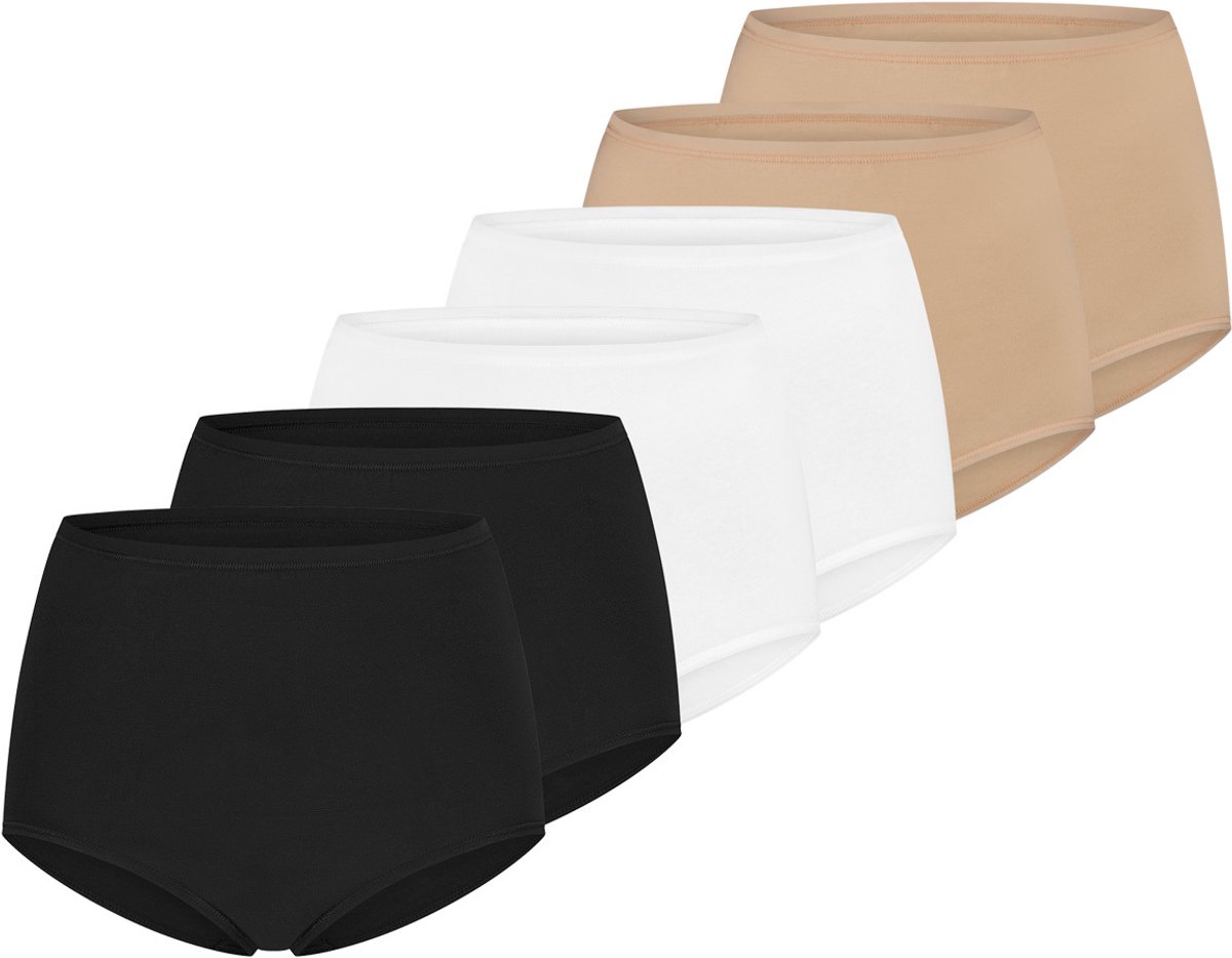 Schiesser Dames maxi slip 6 pack 95/5 cotton