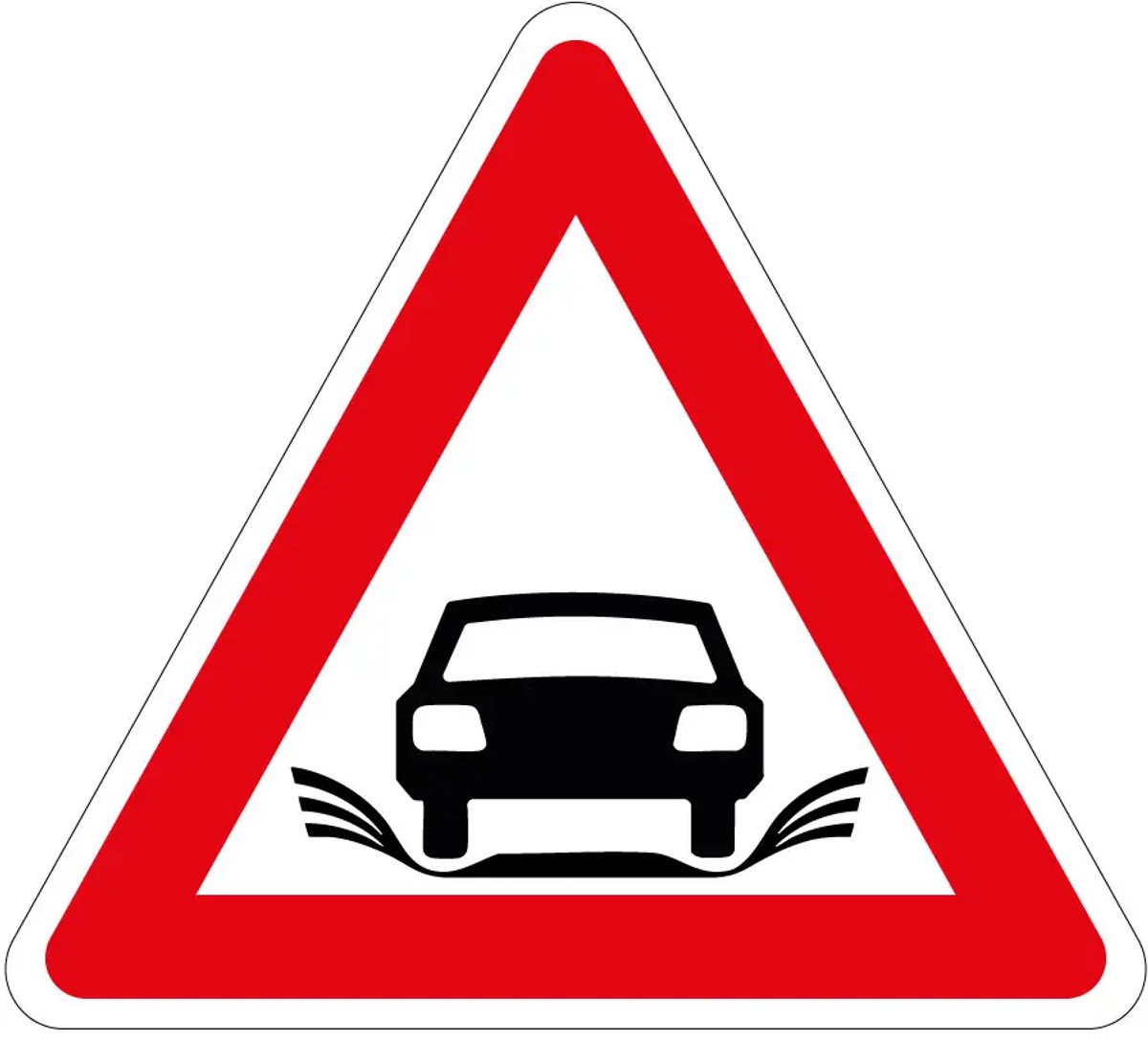 Aquaplaning wateroverlast sticker | 10 cm