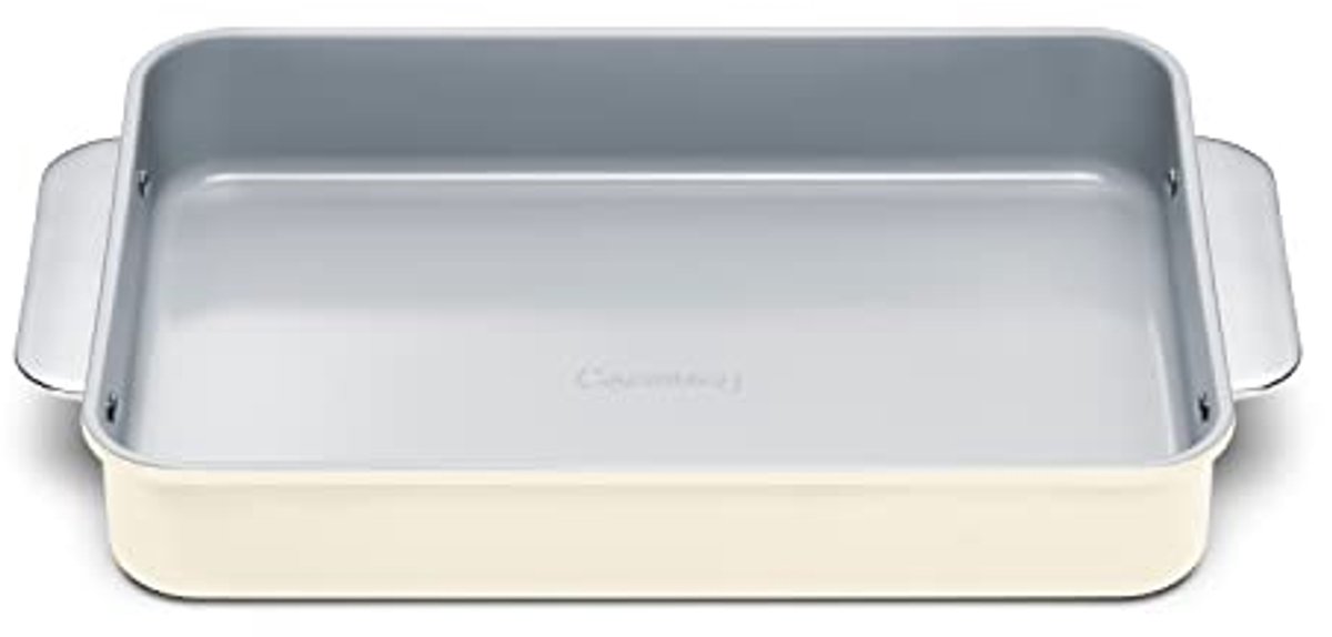 Niet-klevende keramische 9" x 13" rechthoekige bakpan - Natuurlijk gladde coating - Veilig en duurzaam - Perfect voor brownies en lasagnes